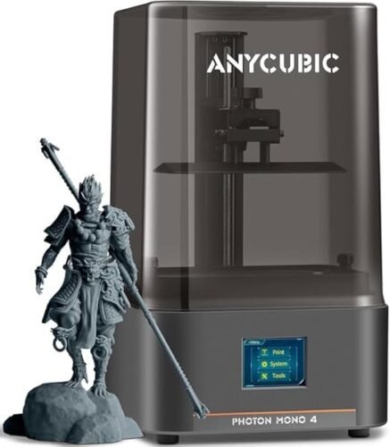 3IDEA Photon Mono 4 Resin 3D Printer, 7” 10K Mono LCD Screen with Stable LighTurbo Light Source, 70mm/h Fast Printing, Print Volume 6.04” x 3.42” x 6.49”