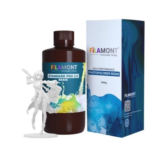 Filamont Standard Pro Resin 2.0 3D Printer Resin LCD DLP SLA 405nm Printer UV-Curing Photopolymer Rapid High Precision Low Odor Standard Resin (Blue)