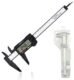 SKADIOO Plastic Vernier caliper, Digital vernier caliper, Vernier caliper digital, Vernier caliper 6 inch, Electronic Vernier Caliper Gauge Micrometer, Vernier Caliper with LED Screen (Pack of 01)