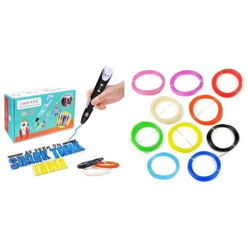New itech Kids Friendly Magic 3D Pen 2024 Super value Pack (Black) by WOL3D