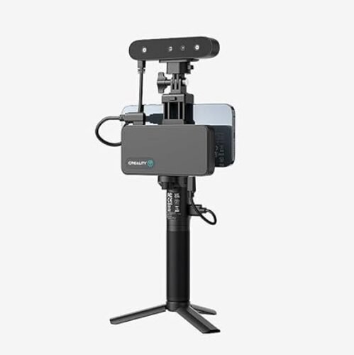 WOL3D CR Scan Ferret Pro 3D Scanner for 3D Printing, 30 FPS Handheld Scanner with Wireless Scanning Anti-Shake Tracking, Fast Full-Color Scan, 0.1mm Accuracy for iOS/Android Phone PC Win 10/11